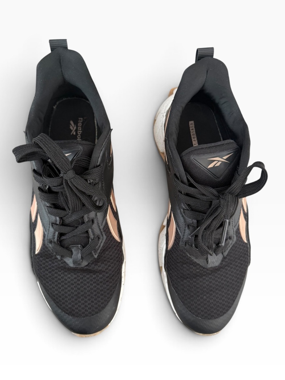 Reebok Black and Rose Gold Women's Sneakers - Picture 4 of 6